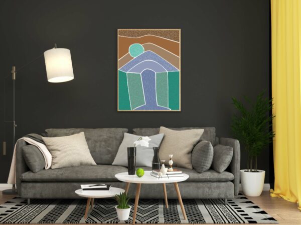 abstract scenery wall art canvas