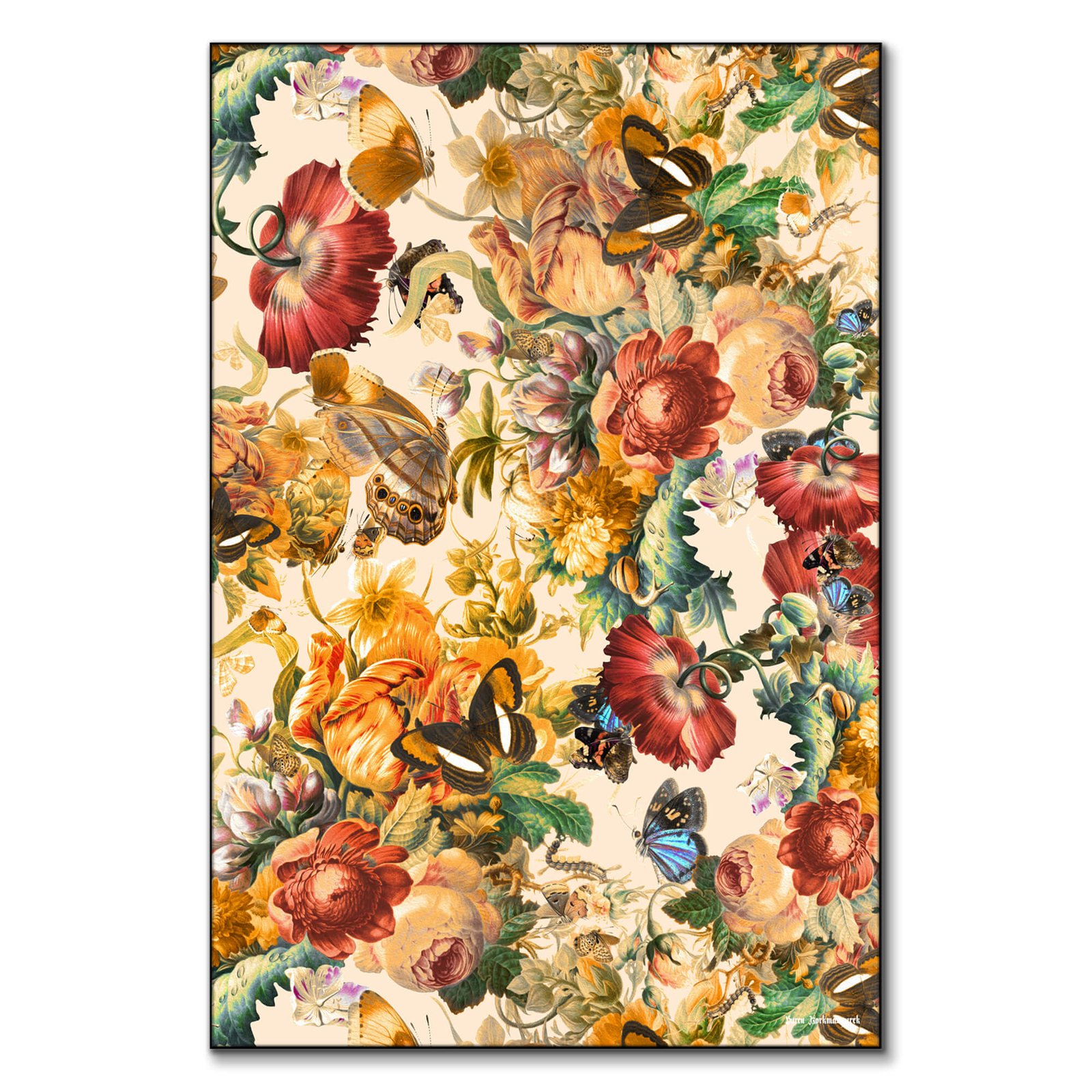 Butterfly and Floral Pattern