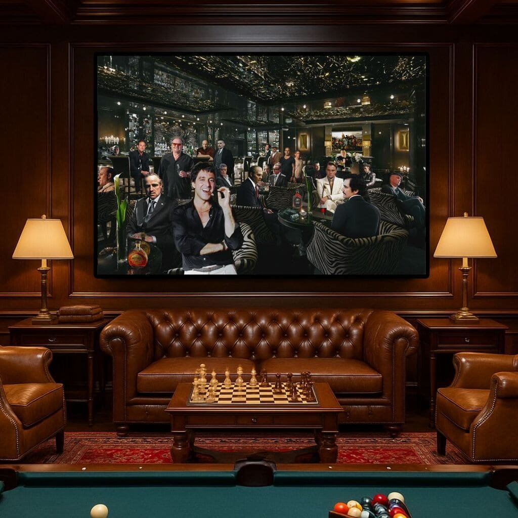 Legends of the Underworld – Luxury Mafia Lounge Wall Art